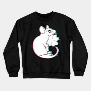 Lucky Clover Rat (Glitched Version) Crewneck Sweatshirt